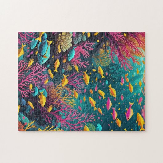 Tropische rifvis legpuzzel (Horizontaal)