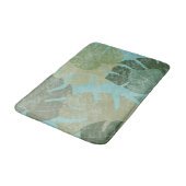 Tropische rode bladeren badmat (Gekanteld)