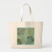 Tropische rode bladeren grote tote bag (Voorkant)