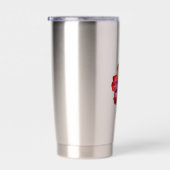 Tropische rode hibiscus-ventilator geïsoleerde drinkbeker (Rechts)