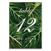 Tropische Romance / Tafelnr. Kaart (Achterkant)