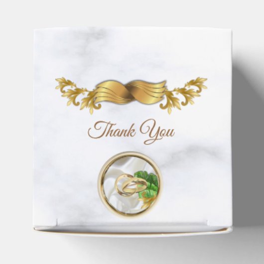 Tropische Romantische Bruiloft Bedankdoosjes (Bovenkant)