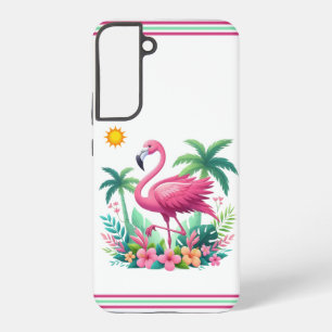 Tropische/Roosa flamingo uit Florida Samsung Galaxy Hoesje