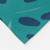 Tropische Roze Bloemen en Groene Bladgroen Ontwerp Fleece Deken (Hoek)