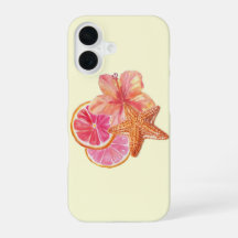 Tropische Roze Citrus Kunst