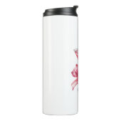 tropische roze cocktail thermosbeker (Gedraaid links)