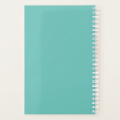 Tropische roze flamingo geschenken planner (Achterkant)