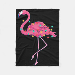 Tropische Roze Flamingo Hawaii Zomer Kerstmis Fleece Deken