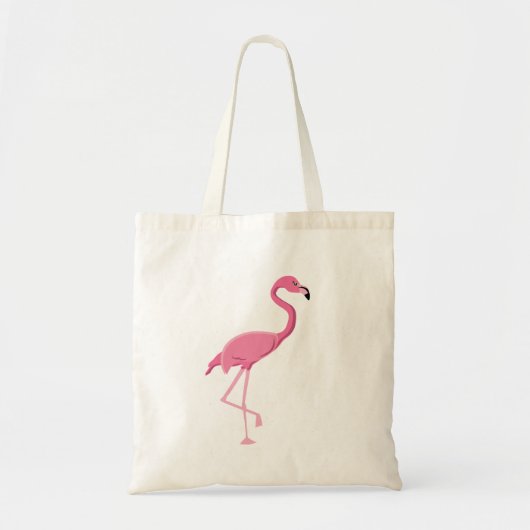 Tropische roze flamingo illustratie tote bag (Voorkant)