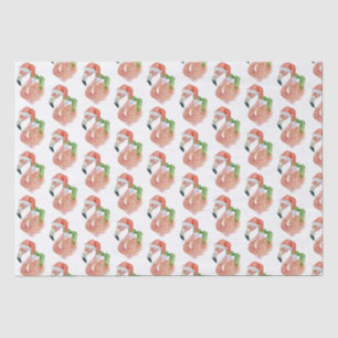 Tropische Roze Flamingo Kerstmis Kabouterhoed Tissuepapier
