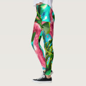 Tropische roze flamingo Leggings (Links)