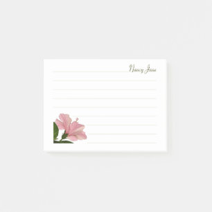Tropische roze hibiscus Floral fotografie Post-it® Notes