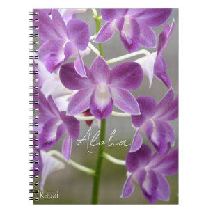Tropische Roze Orchideeën Bloemen Kauai Notitieboek