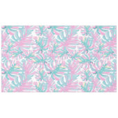 Tropische roze palmbladeren tafelkleed (Voorkant (Horizontaal))