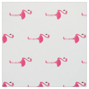 Tropische roze vlamingos op wit stof