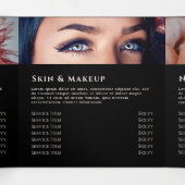 Tropische Rozen drievoudig brochure Drieluik Kaart (Binnenkant midden)