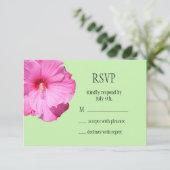 Tropische RSVP (groen) Kaartje (Staand voorkant)