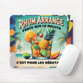 Tropische rum-matten van muizen muismat (Met muis)