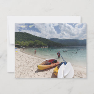 Tropische rust – Labadee-strandtafereel Briefkaart