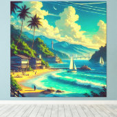 Tropische Ryukyu dromen Canvas Afdruk (Insitu (Houten vloer))