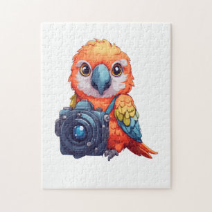 Tropische Safari Parrot Macaw Fotograaf Legpuzzel