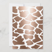 Tropische Safari Verjaardagsfeest Kaart (Achterkant)