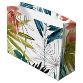Tropische samenstelling groot cadeauzakje (Achterkant Gekanteld)