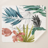 Tropische samenstelling sherpa deken (Voorkant (horizontaal))