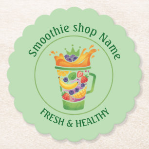 Tropische sapmix & smoothie sap winkel kartonnen onderzetters