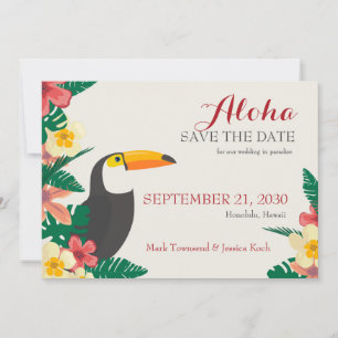 Tropische Save the Date Aankondiging