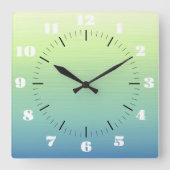 Tropische schaduwen vierkante klok (Voorkant)