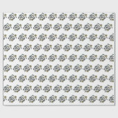 Tropische schelpen cadeaupapier (Vlak)