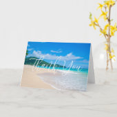 Tropische Schilderachtig Bestemming bedankt Kaart (Gele Bloem)