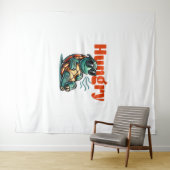 Tropische schildpad wandkleed (In Situ (horizontaal))