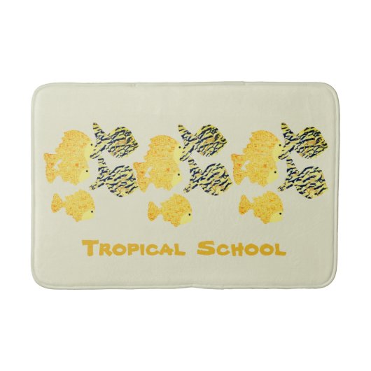 Tropische school badmat (Voorkant)