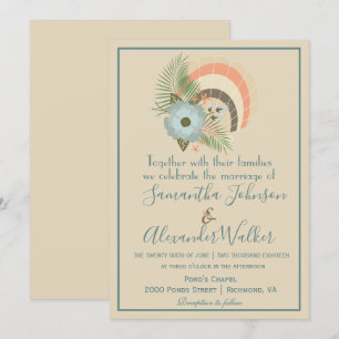 Tropische Seashell Classy Kaart