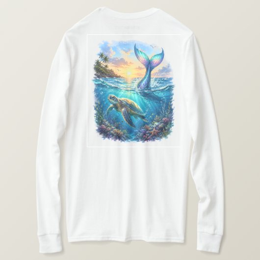 Tropische Sereniteit T-shirt (Design achterkant)