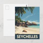 tropische Seychellen Briefkaart (Voorkant / Achterkant)