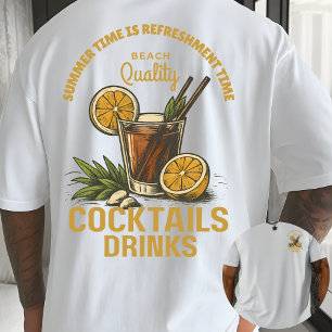 Tropische Sfeer: Stranddrank voor Zomerpret T-shirt