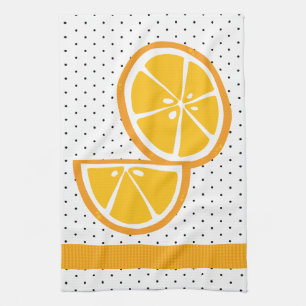 Tropische Sinaasappels plakjes Wedges Citrus Summe Theedoek