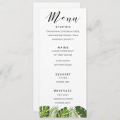 Tropische sjabloon van het trouwmenu van de blader menu (Voorkant / Achterkant)