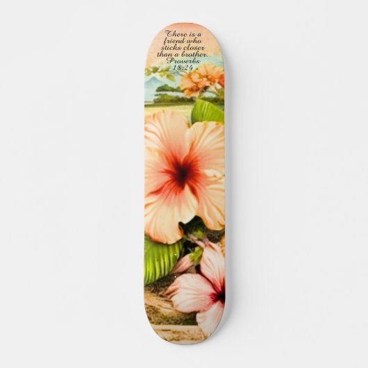 Tropische Skateboard Spreuken 18:24 (Voorkant)