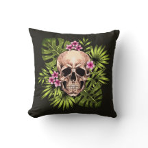 Tropische skeletworp kussen
