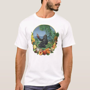 Tropische slam! Ape in de tropen Origineel Kunstwe T-shirt