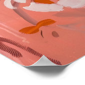 Tropische slaperige tijger Poster (Hoek)