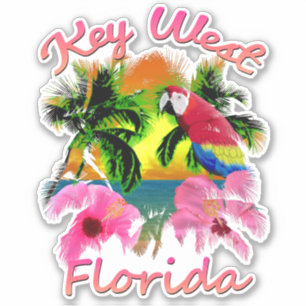 Tropische Sleutel West Florida Keys Sticker