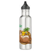 Tropische sleuven Roestvrij stalen flesje Waterfles (Rechts)