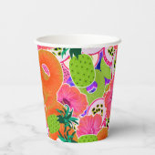Tropische smoothie papieren bekers (Achterkant)