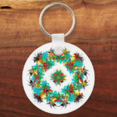 Tropische Snowflake Sleutelhanger (Voorkant)