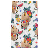 Tropische Snowman White kersttas Klein Cadeauzakje (Voorkant)